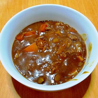 保温調理鍋で作るつまみ固め肉のビーフシチュー